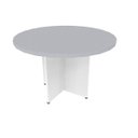 Ver imagem 1 de Mesa de Jantar Redonda Anne Cinza/Branco/Cristal