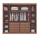 Ver imagem 2 de Guarda Roupa Casal com Espelho 100% MDF 2 Portas de Correr 8 Gavetas 241cm Brusque Cumaru/Fendi - Novo Horizonte