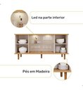 Ver imagem 6 de Buffet de Sala Jantar Janice 4 Portas com Vidro Nature MDF:Nature / Off-White