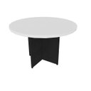 Ver imagem 1 de Mesa de Jantar Redonda Anne Branco/Preto