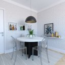 Ver imagem 2 de Mesa de Jantar Redonda Anne Branco/Preto