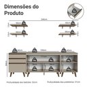 Ver imagem 3 de Armário de Cozinha Completa 240cm Crema Nice Madesa 01