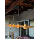 Ver imagem 1 de Lustre Pedente Peroba Rosa Madeira de Demolição