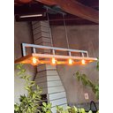 Ver imagem 3 de Lustre Pedente Peroba Rosa Madeira de Demolição