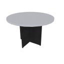 Ver imagem 1 de Mesa de Jantar Redonda Anne Cinza/Preto/Cristal