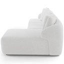Ver imagem 7 de Sofá 4 Lugares com Chaise Direito Sala Living 288cm Arlo F04 Bouclê Off White - Lyam Decor