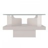 Mesa de Centro Clara com Tampo de Vidro Off White - Pnr Móveis - 3