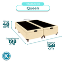 Ver imagem 4 de Cama Box Bau Queen Blindado Nature Begetiza 158x198