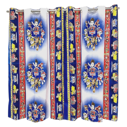 Kit Colcha Cobre Leito + Cortina Infantil Solteiro 4p Menino Menina Personagens:patrulha - 4