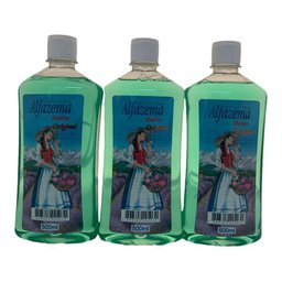 Kit com 3 Deo-Colonia Alfazema Halley Original 500 ml - 1