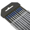 Ver imagem 1 de Eletrodo Tungstênio Lantânio Azul Ewla-2 - 2.4mmx150mm (3x3/32) 10 Unidades