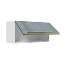 Ver imagem 6 de Armário Aéreo 70 cm 1 Porta Branco/Cinza Lux Madesa