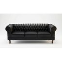 Ver imagem 1 de Sofá Duque Chest 3 Lug Courano Preto:Preto