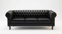Ver imagem 1 de Sofá Duque Chest 3 Lug Courano Preto:Preto
