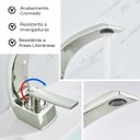 Ver imagem 4 de Torneira Monocomando Aço Inox 304 Banheiro com Arejador Econômico