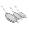 Kit Peneiras em aço inox 10, 12, 14 cm - Origina Line - Peneira Coador Inox Peneirinha Farinha Suco  - 1