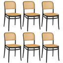 Ver imagem 1 de Kit 6 Cadeiras de Jantar Roma para Sala e Cozinha - Preto