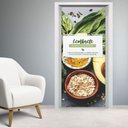 Ver imagem 2 de Adesivo Para Porta Para Nutricionista Lembrete Da Alimentação Saudável- 73X210Cm