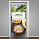 Ver imagem 1 de Adesivo Para Porta Para Nutricionista Lembrete Da Alimentação Saudável- 73X210Cm