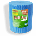 Ver imagem 1 de Pano Multiuso Wave Multiplus - 29cm X 300m - 600 Folhas - 35g/m² - Azul