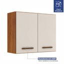 Ver imagem 3 de Cozinha Completa 7 Portas 3 Gavetas Atenas Kaiki Móveis Nature/off White