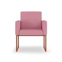 Ver imagem 2 de Poltrona Moderna Industrial 13 Cores - Base Ferro de Cobre - Rosa