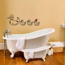 Ver imagem 1 de Adesivo Decorativo para Box de Banheiro Pato Patinhos-Pequeno 50x23cm