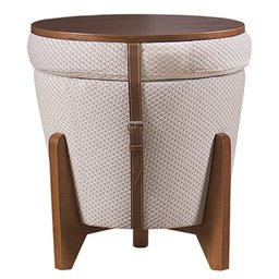 Puff Flex Altus em Linho Colmeia - Mobiliamobilia - 2