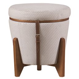 Puff Flex Altus em Linho Colmeia - Mobiliamobilia - 1