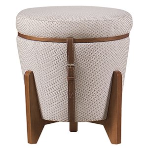 Puff Flex Altus em Linho Colmeia - Mobiliamobilia