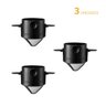 Kit 3 Un Mini Coador de Café Individual Portátil Inox P Copo - 5