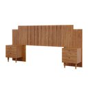 Ver imagem 1 de Cabeceira com Mesa de Cabeceira Veneza 2 Gavetas Mdf