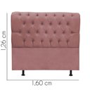 Ver imagem 3 de Cabeceira Estofada Cama Box Queen 160cm París Veludo Rose- Mabe Magazine
