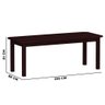 Mesa de Jantar 10 Lugares Madeira Maciça 220cm Tabaco Safira Nemargi - 2