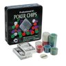 Jogo de Poker Chips Profissional 100 Fichas + 2 Decks de Cartas Fine Gift - 1