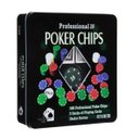 Ver imagem 4 de Jogo de Poker Chips Profissional 100 Fichas + 2 Decks de Cartas Fine Gift
