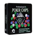 Ver imagem 4 de Jogo de Poker Chips Profissional 100 Fichas + 2 Decks de Cartas Fine Gift