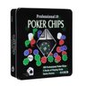 Jogo de Poker Chips Profissional 100 Fichas + 2 Decks de Cartas Fine Gift - 4