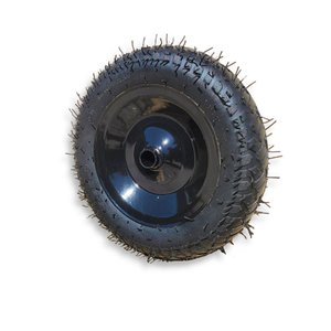 Roda com Pneu 2 Lonas 3,25 X 8 Eixo de Aço 1