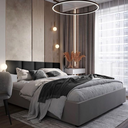 Ver imagem 5 de Kit 3 Módulos Cabeceiras de Cama Box Solteiro Estofada Modulada 90x40cm