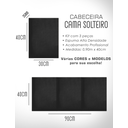 Ver mais imagens de Kit 3 Módulos Cabeceiras de Cama Box Solteiro Estofada Modulada 90x40cm