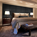 Ver imagem 4 de Kit 3 Módulos Cabeceiras de Cama Box Solteiro Estofada Modulada 90x40cm