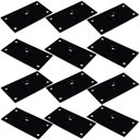 Ver imagem 1 de Kit 12 Chapinhas Reta Fixação Pés Palito Rosca 5/16 Preto