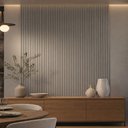 Ver imagem 4 de Painel Ripado de Madeira Decorativo para Sala Quarto 180x250cm Slats L05 Gris Fosco - Lyam Decor