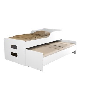 Bicama com Grade de Proteção Solteiro Reforçada Elis 100%mdf:branco