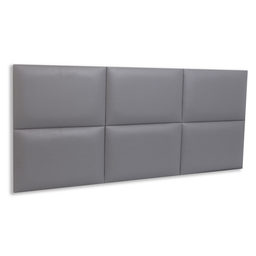 Cabeceira Casal Corino 141x60 Cama Box Modulada Retangular Cinza - 1