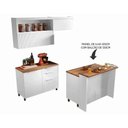 Ver imagem 5 de Cozinha Modulada Completa Marquesa Gourmet 5 Peças C5p30 Nature/verde - Nesher