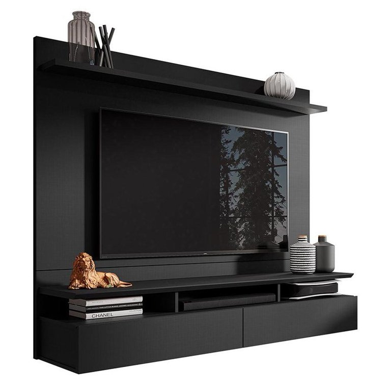 Home Suspenso Noruega Preto para TV até 55” - Móveis Leão