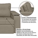 Ver imagem 6 de Sofá Retrátil e Reclinável 3 Lugares com Porta Copos 230cm Tobago Yescasa