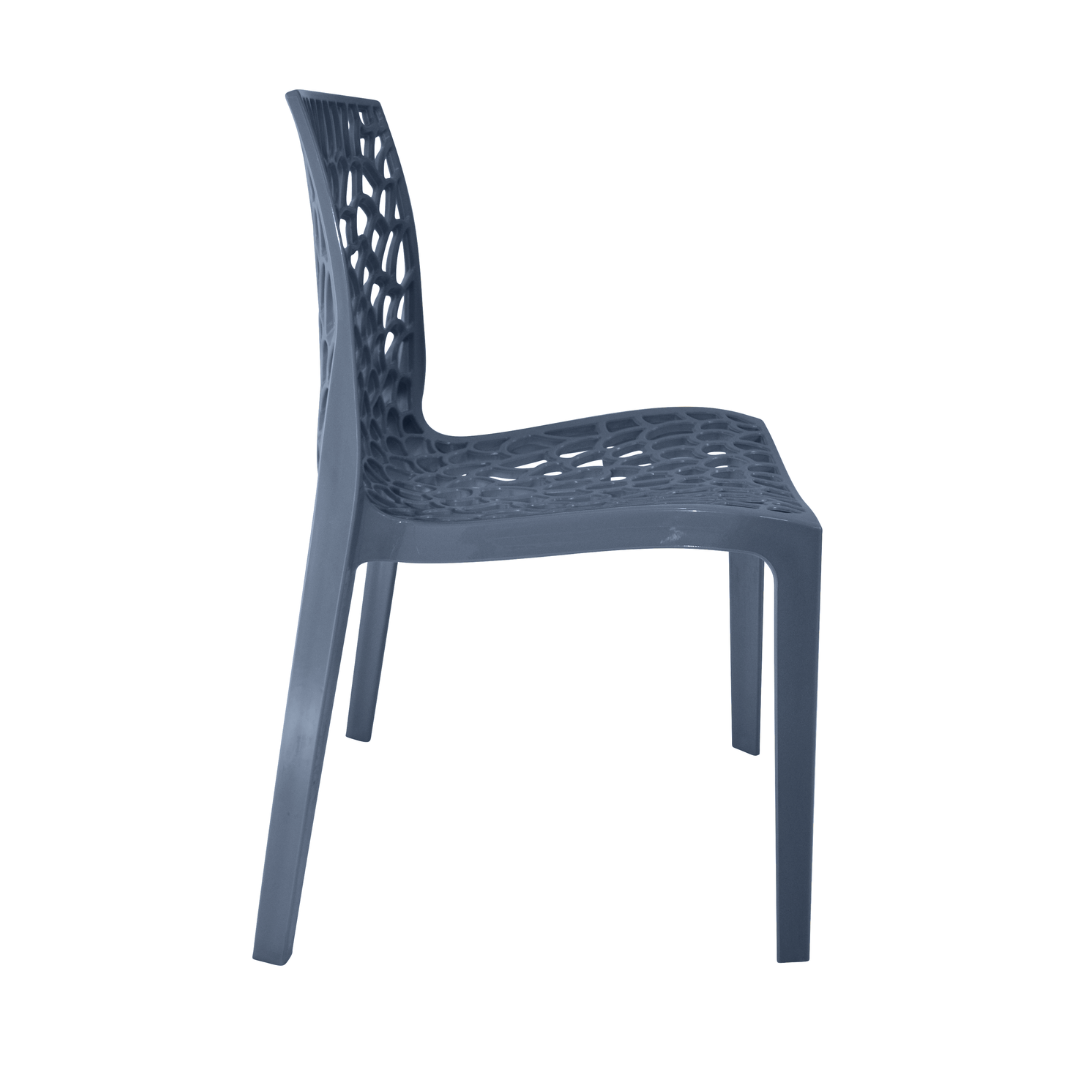 Cadeira Gruvyer Azul Petróleo - kit com 4 - 3
